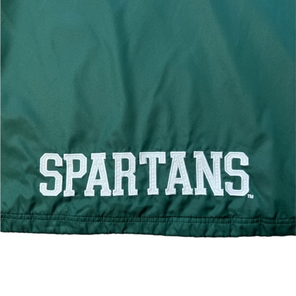 Knights Apparel Men’s MSU Spartan Athletic Windbreaker Quarter Zip Jacket Sz. XL - Picture 8 of 11
